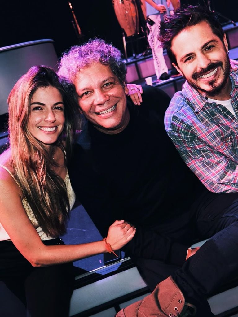 Stephanie Cayo en un concierto de Alejandro Sanz